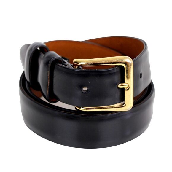 Cole Haan BLACK GENUINE LEATHER 1 1/8"Wd CASUAL DRESS MEN'S BELT Sz 34/85 (B35 - Picture 2 of 15